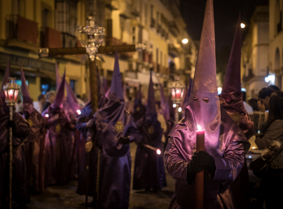 Procession during Holy Week in Seville